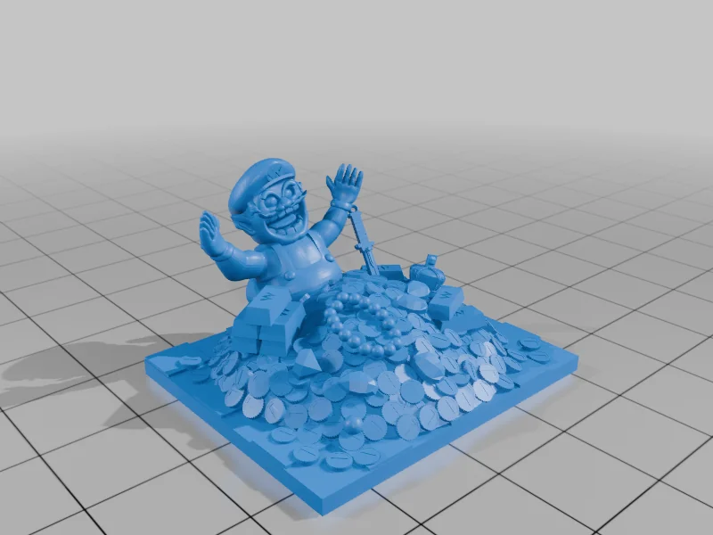 3D модель Обложка игры Wario World для Gamecube - фото 2