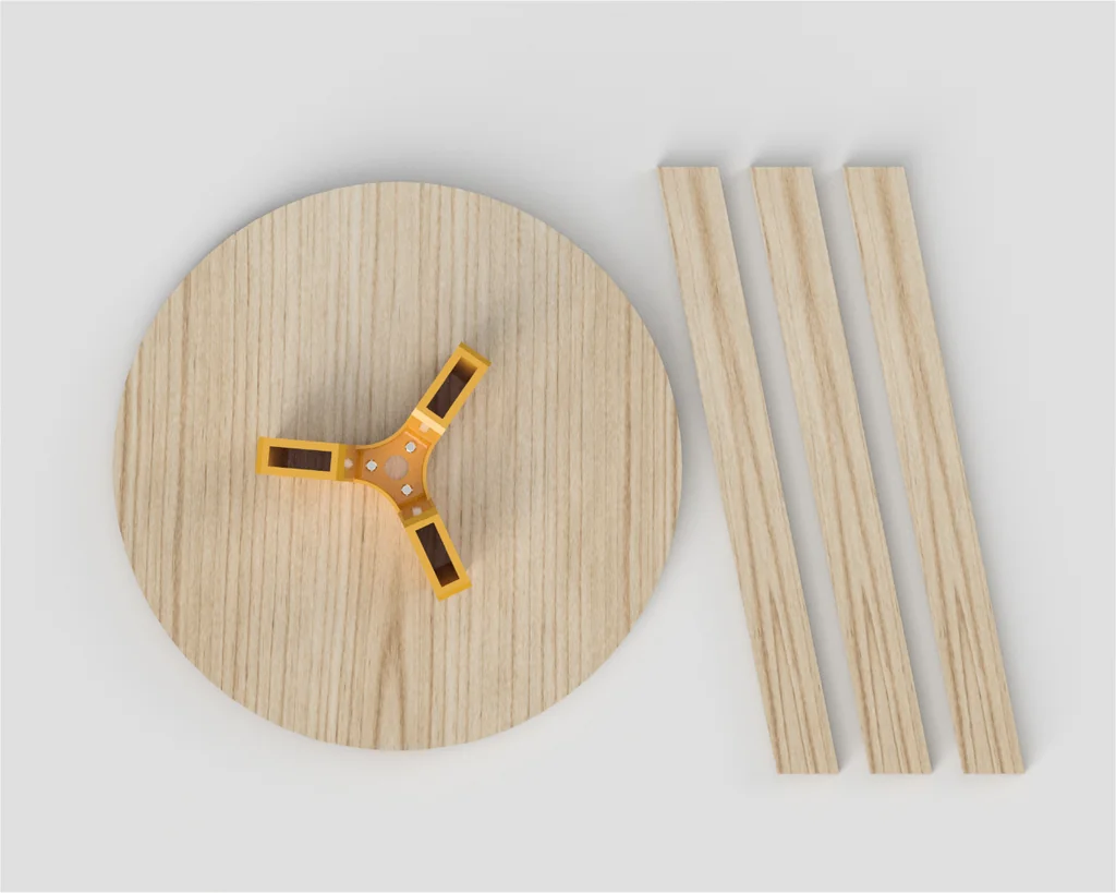 3D модель 3D-печатный соединитель для трехногого стола - фото 2