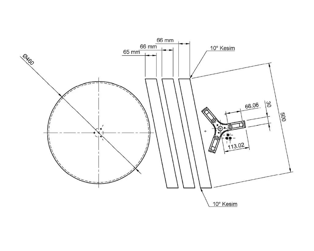 3D модель 3D-печатный соединитель для трехногого стола - фото 5