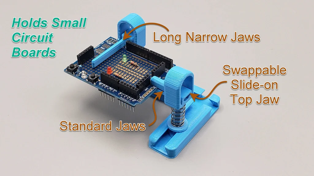 3D модель Универсальный помощник для пайки с углом 90° - фото 3