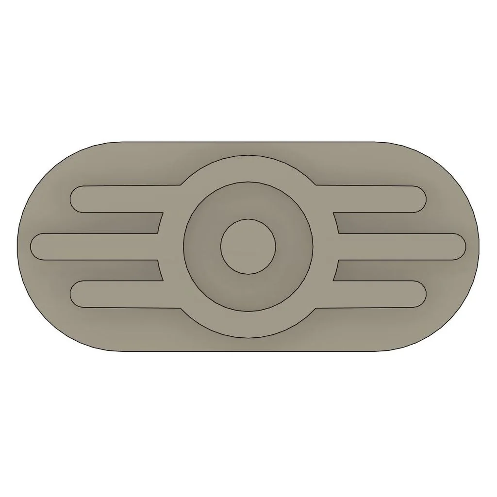 3D модель Логотип Vault-Tec из Fallout - фото 1