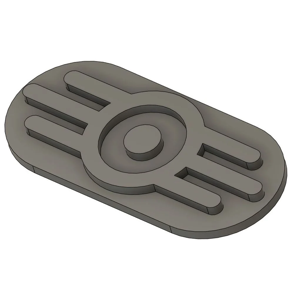 3D модель Логотип Vault-Tec из Fallout - фото 2