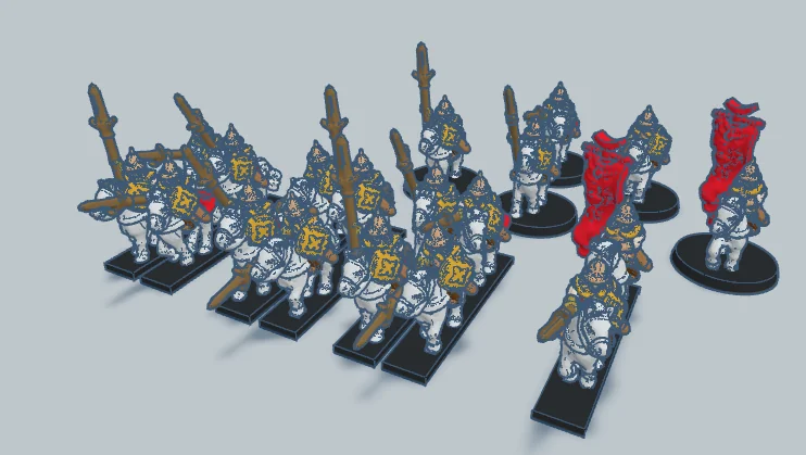 3D модель Всадники Дейла 10мм - фото 1