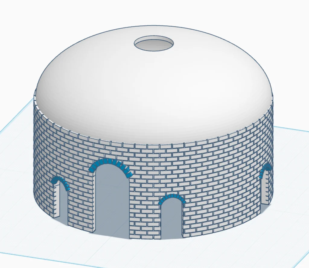 3D модель Кирпичный завод - печь 1:87 HO - фото 3