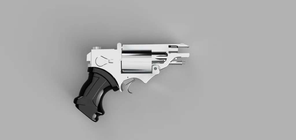 3D модель Реплика револьвера Ривер из Serenity STL