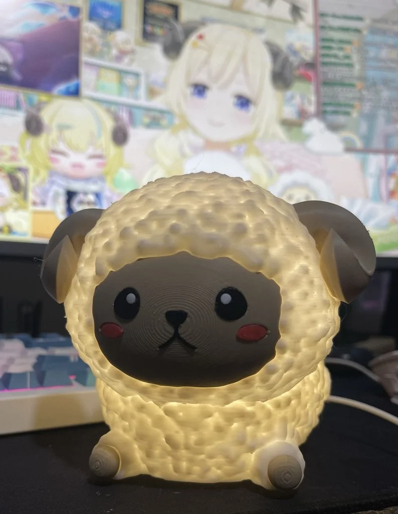 3D модель Лампа-овечка Watamate (фанатская модель Hololive) - фото 2