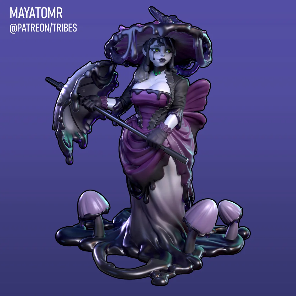 3D модель Бюст Плачущей Слизи Вдовы - фото 4