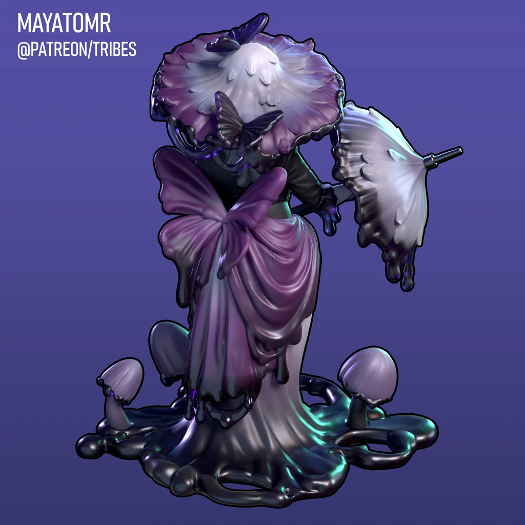 3D модель Бюст Плачущей Слизи Вдовы - фото 5