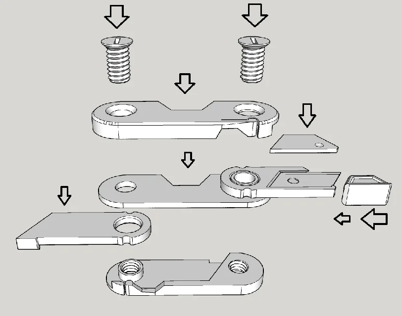 3D модель Держатель и отсек для лезвий - фото 2