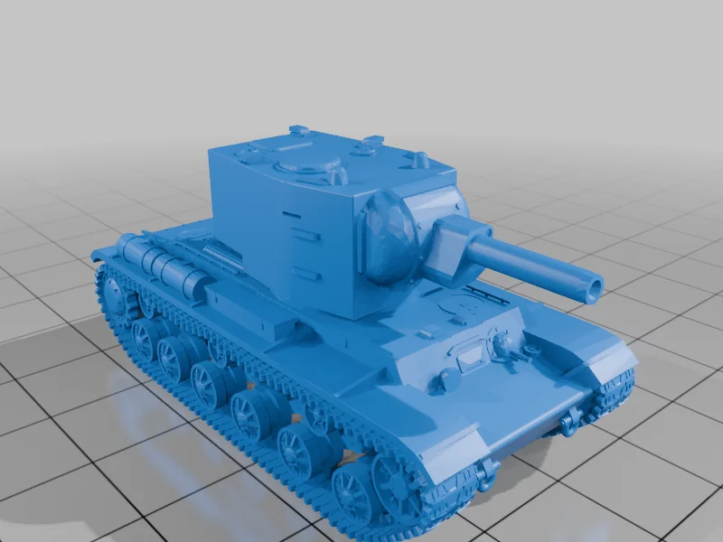 3D модель 3D-модель танка KV-2 - фото 1