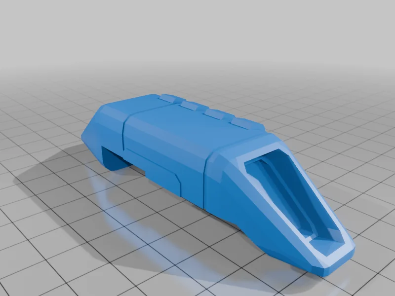 3D модель Модель научно-фантастического боевого корабля - фото 14