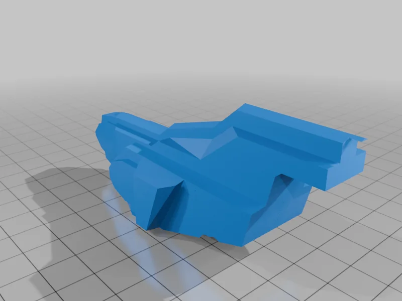 3D модель Модель научно-фантастического боевого корабля - фото 16