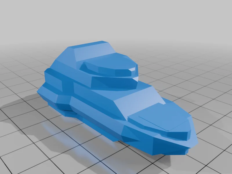 3D модель Модель научно-фантастического боевого корабля - фото 18