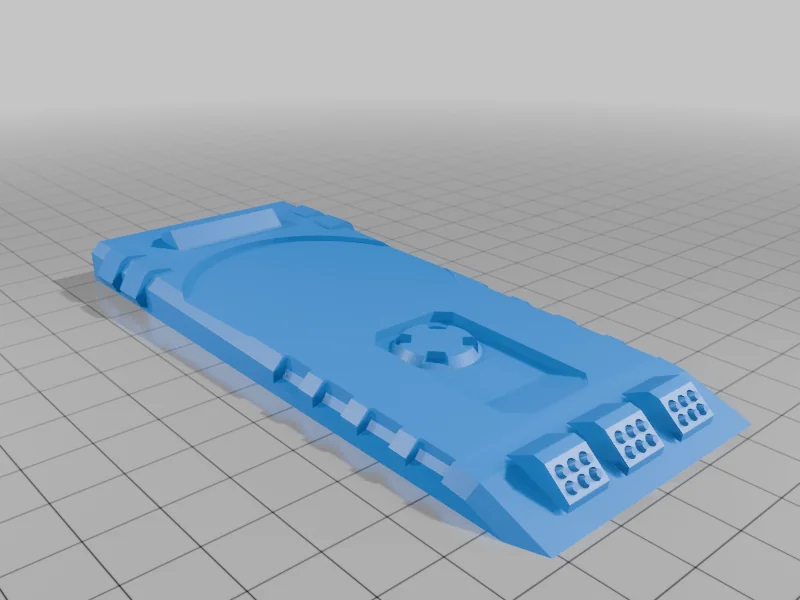 3D модель Модель научно-фантастического боевого корабля - фото 22