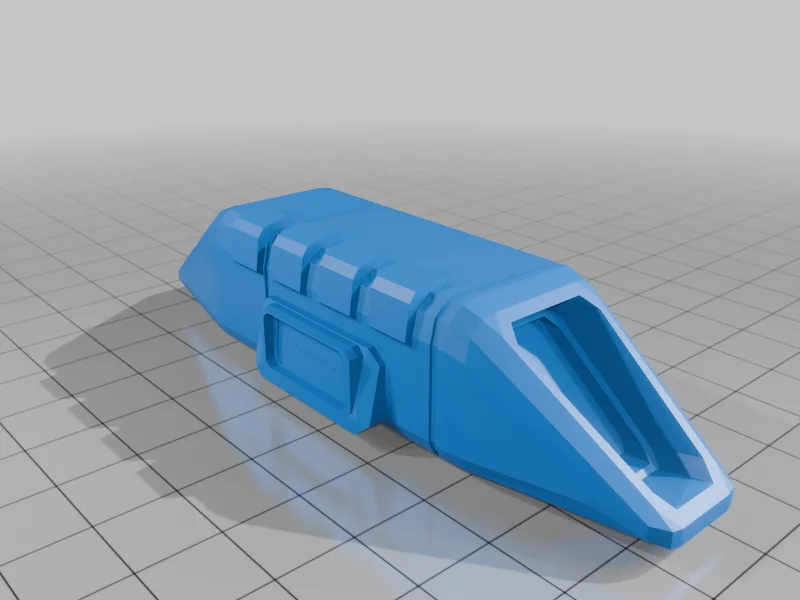 3D модель Модель научно-фантастического боевого корабля - фото 27