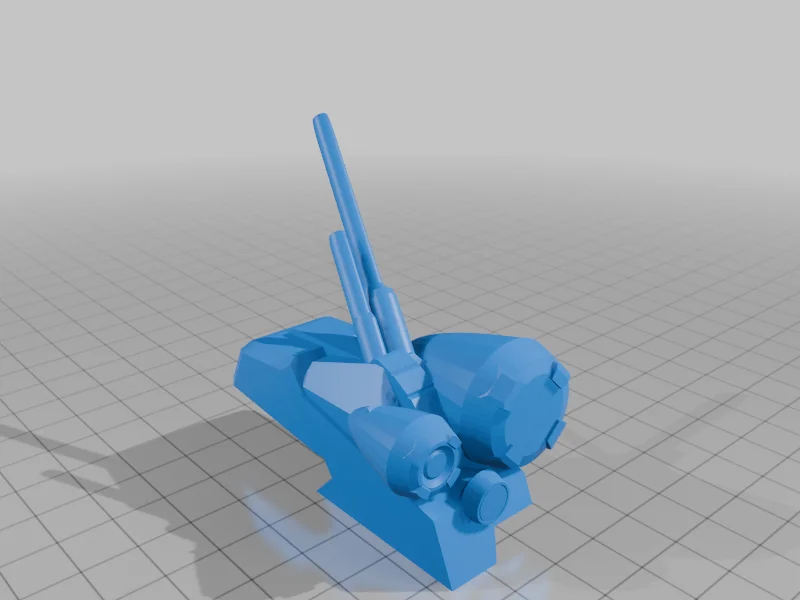 3D модель Модель научно-фантастического боевого корабля - фото 29