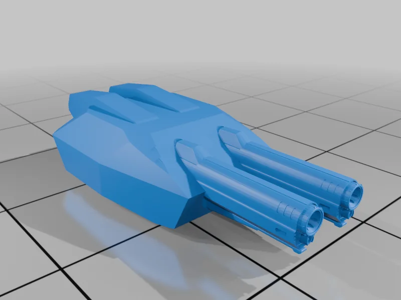 3D модель Модель научно-фантастического боевого корабля - фото 32