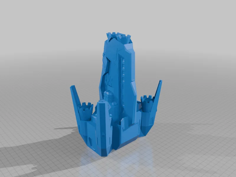 3D модель Модель научно-фантастического боевого корабля - фото 34