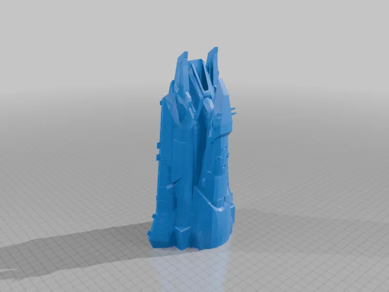 3D модель Модель научно-фантастического боевого корабля - фото 36