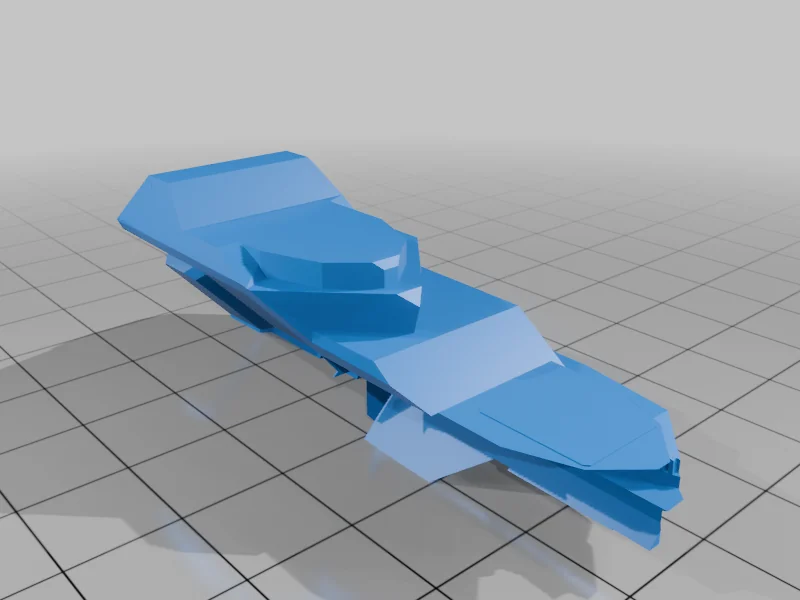 3D модель Модель научно-фантастического боевого корабля - фото 40