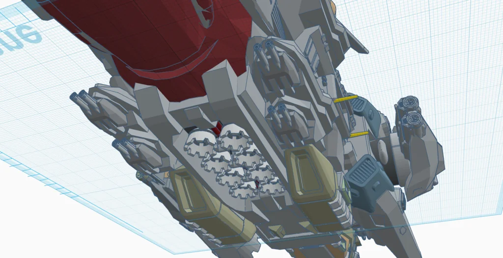 3D модель Модель научно-фантастического боевого корабля - фото 43