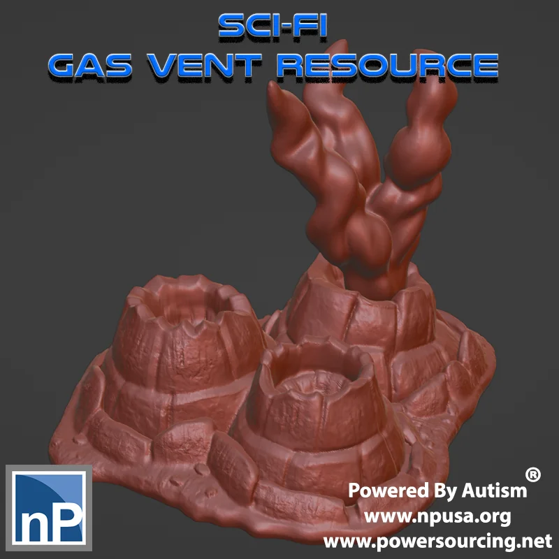 3D модель Сци-фи газовый вентиль - фото 1