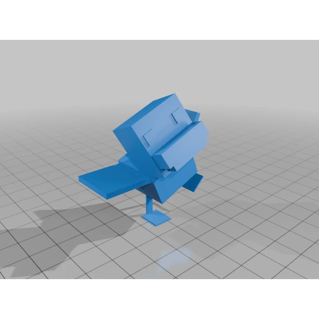 3D модель 3D-модель цыпленка для Minecraft - фото 2