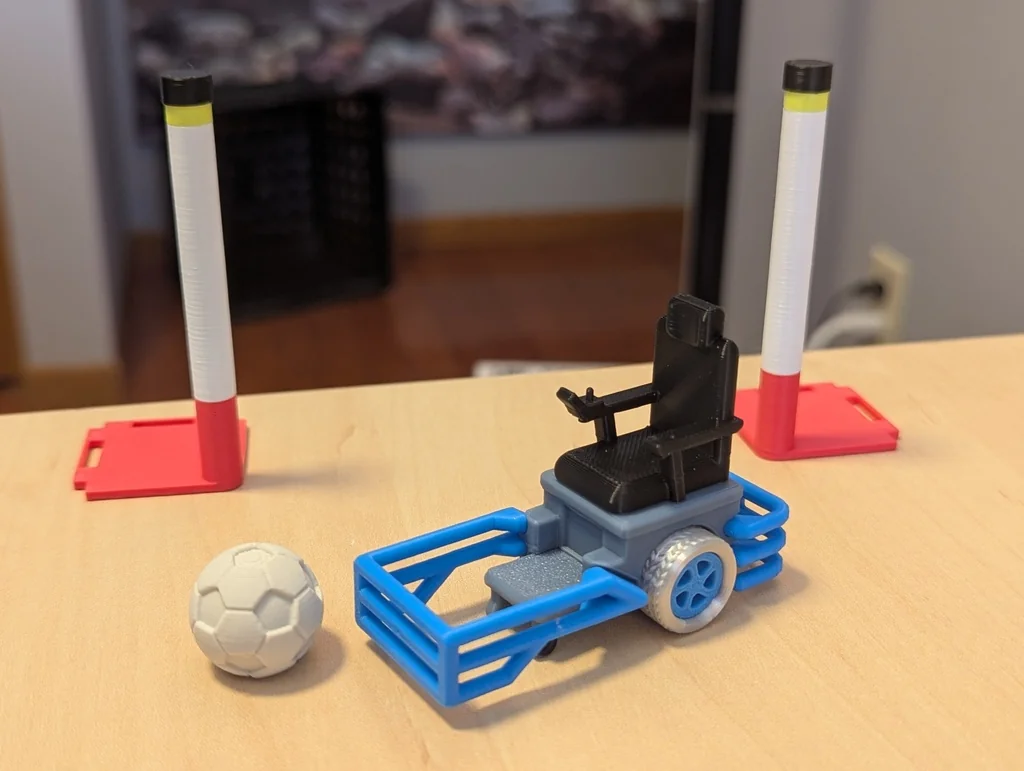 3D модель Модель инвалидной коляски дляPower Soccer - фото 2