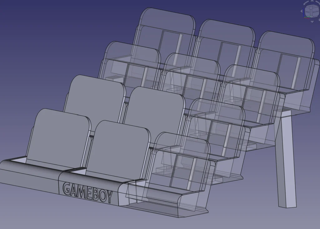 3D модель Модульная подставка для картриджей Game Boy и Advance - фото 4