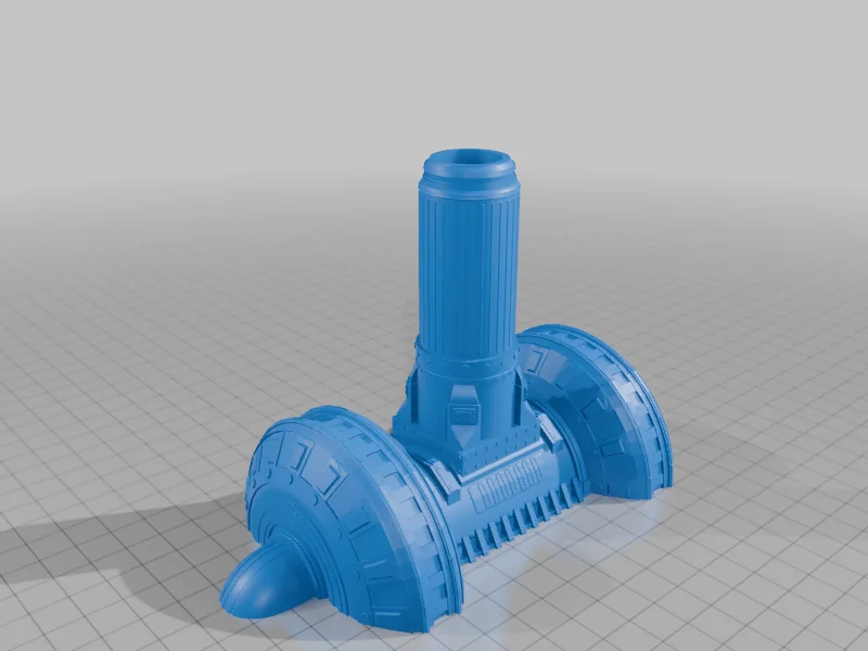 3D модель Плазменный Рафинер – Научно-фантастический Индустриальный Ландшафт - фото 2