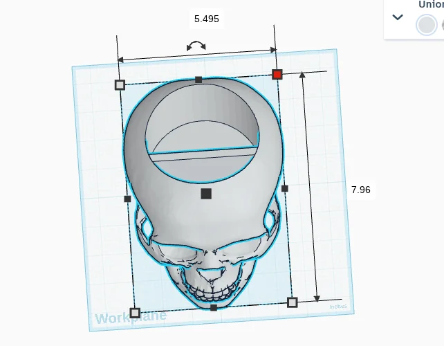 3D модель Подставка для карандашей в форме черепа - фото 3