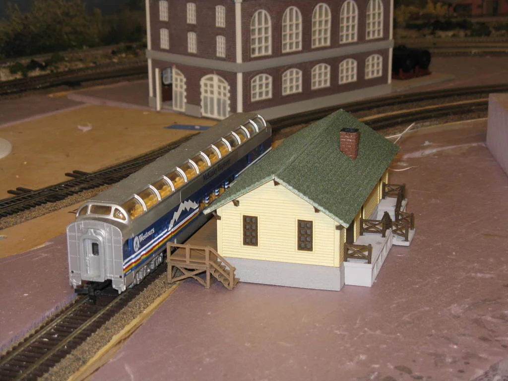 3D модель Модель станции маленького городка HO - фото 1