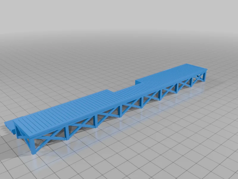 3D модель Модель станции маленького городка HO - фото 12