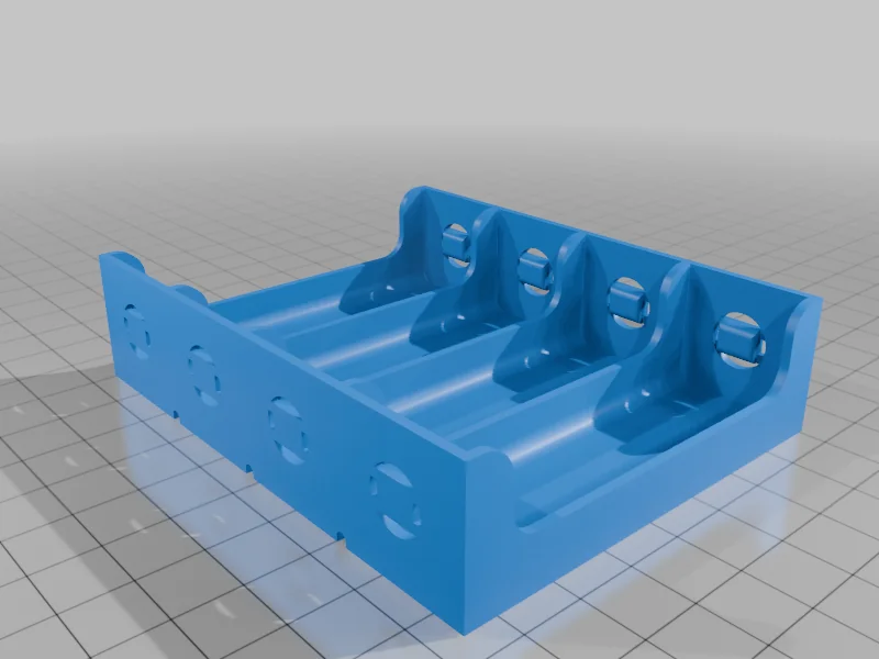 3D модель Держатель для батарей 21700 (4S1P) - фото 4