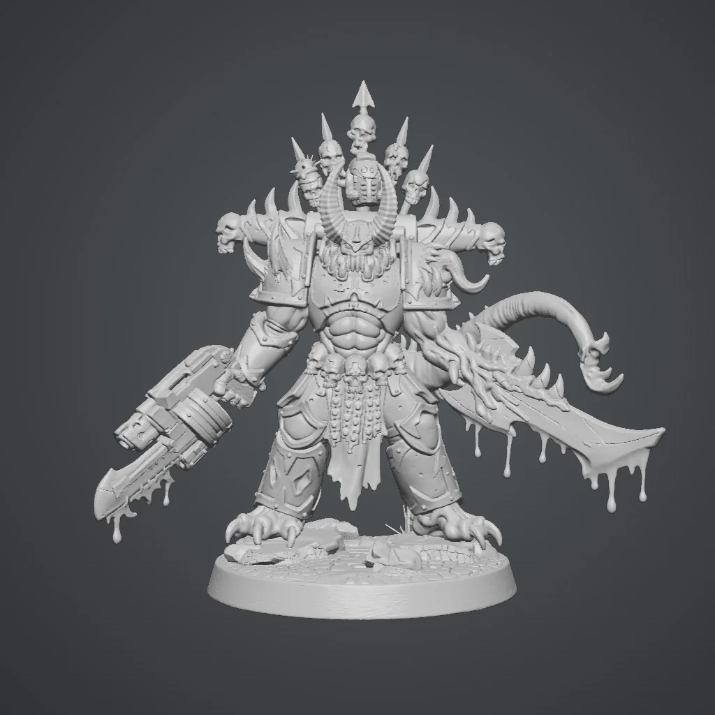 3D модель Оккультный космический персонаж - фото 2