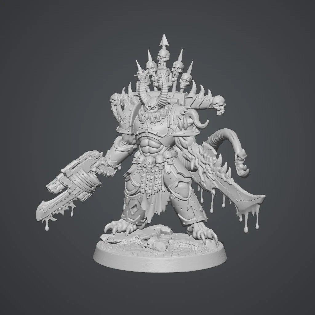 3D модель Оккультный космический персонаж - фото 3