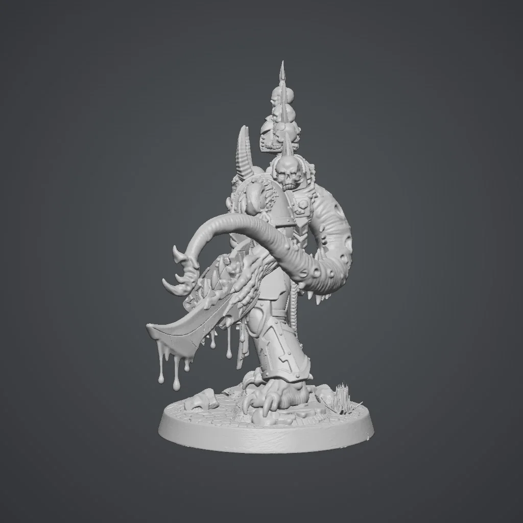 3D модель Оккультный космический персонаж - фото 4