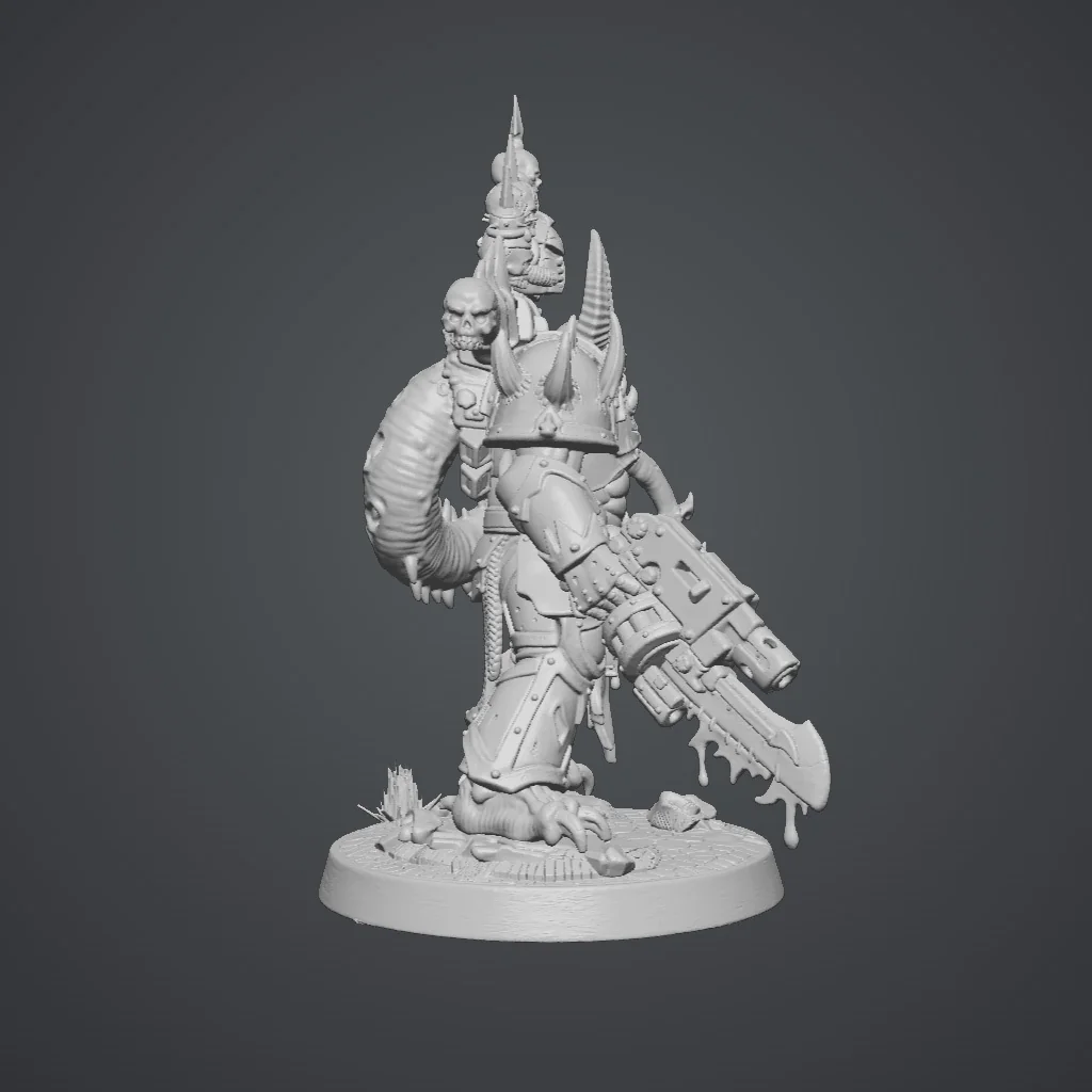 3D модель Оккультный космический персонаж - фото 5