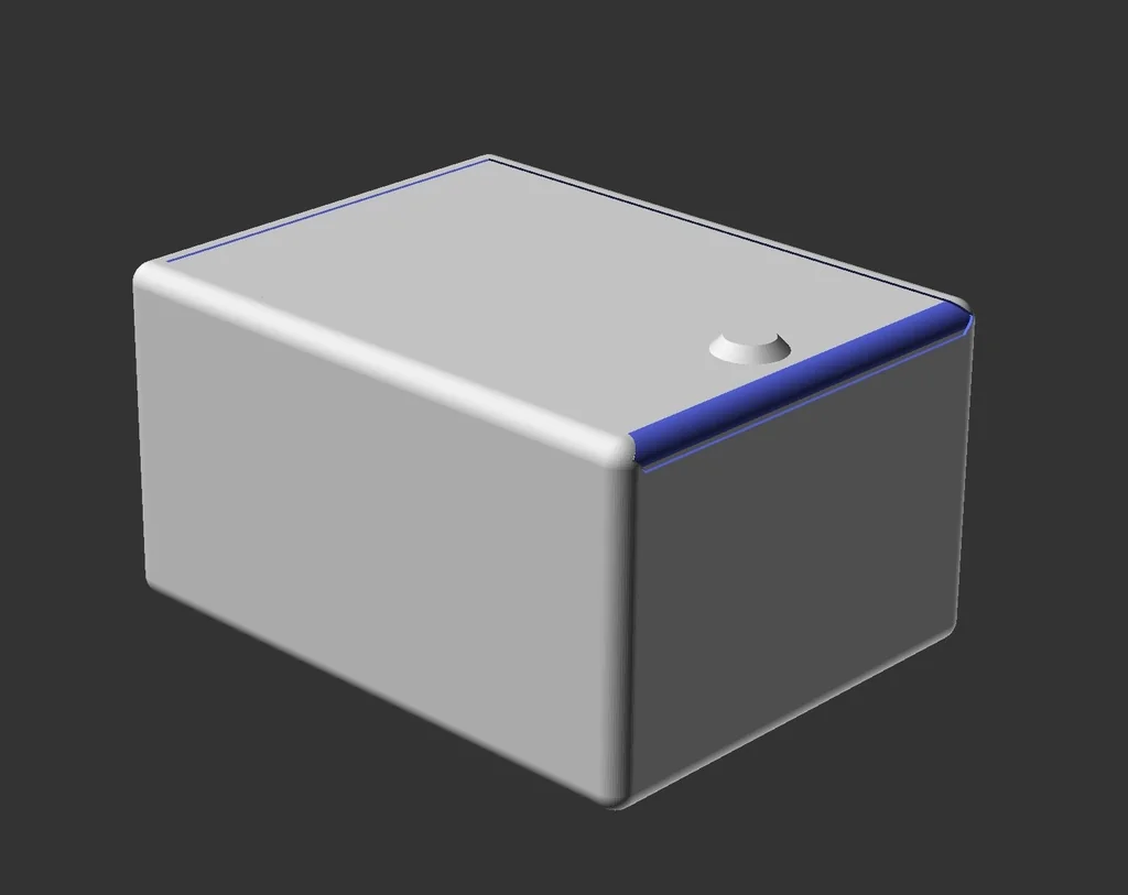 3D модель Параметрическая коробка с закругленными углами и скользящей крышкой - фото 2