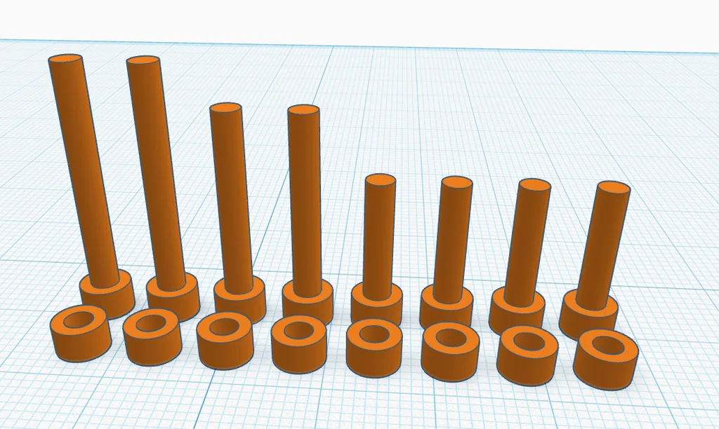 3D модель Болты для складного захвата - фото 1