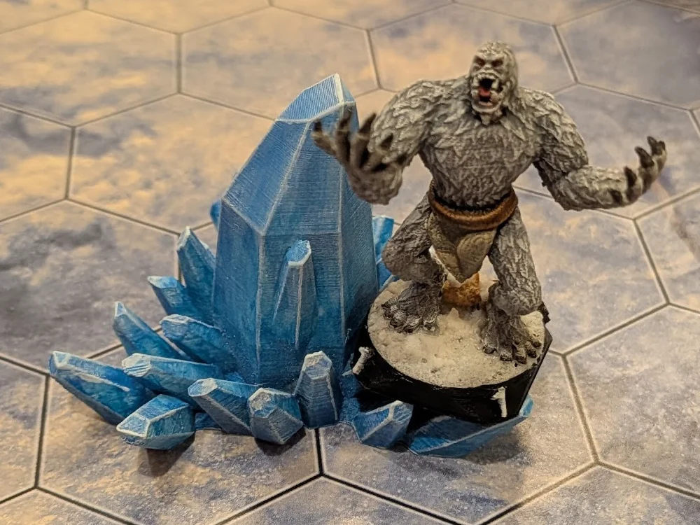 3D модель Модель великого льодяного кристала для Frosthaven - фото 2