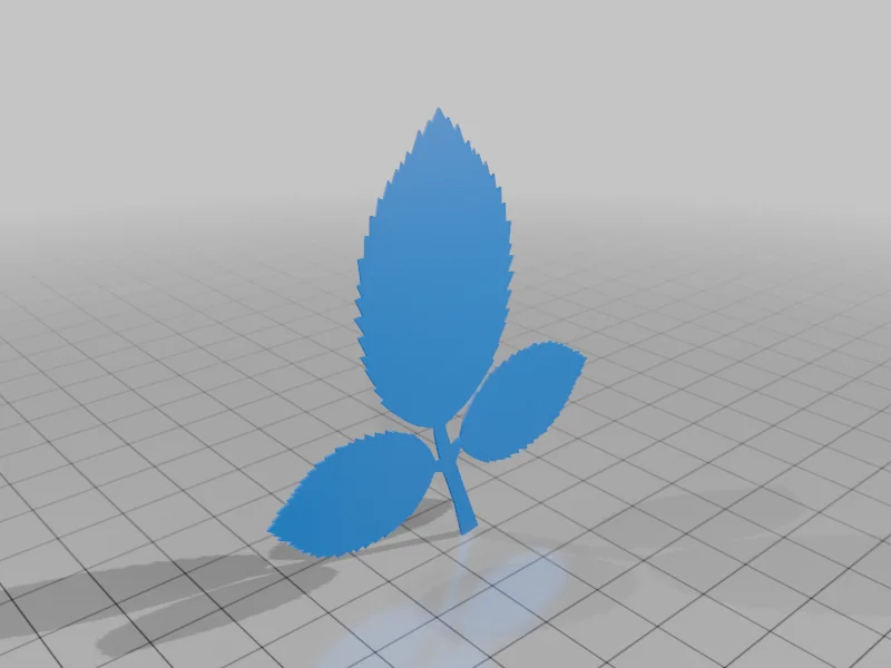 3D модель 3D Модель Розы с Стеблем и Листьями - фото 5