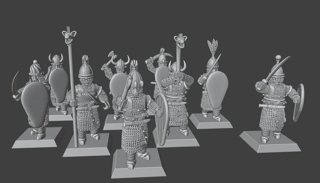 3D модель Скандеранские Лорды с Мечами - фото 1