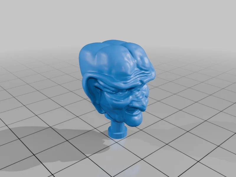 3D модель Голова фигурки Ишки - Star Trek DS9 - фото 2