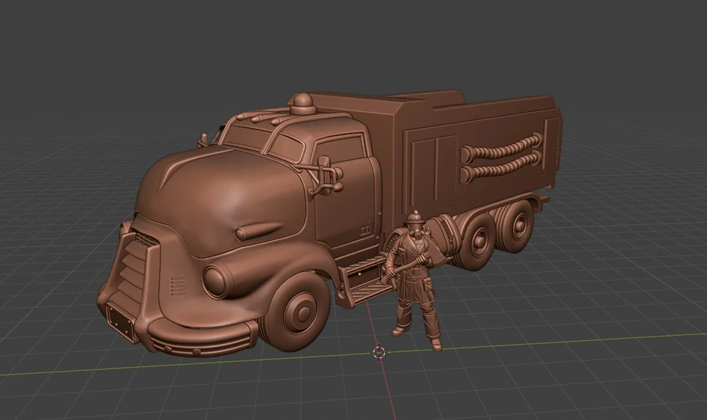 Пожарная машина из Fallout 4