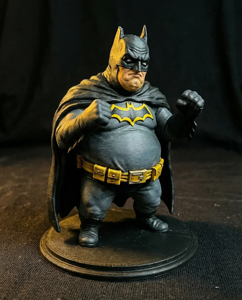 3D модель Chonky Batman STL | Супергеройская 3D модель - фото 1