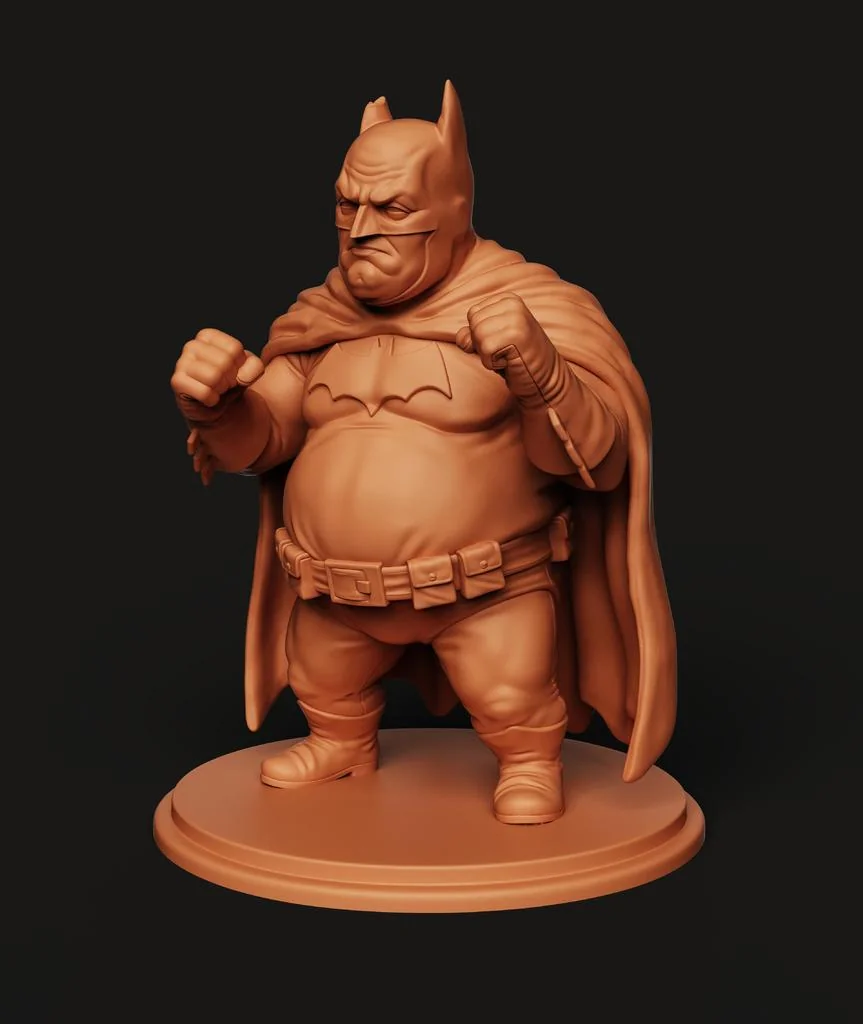 3D модель Chonky Batman STL | Супергеройская 3D модель - фото 3