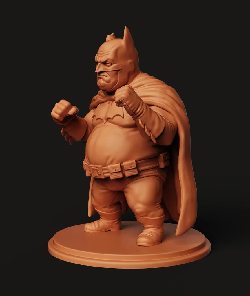 3D модель Chonky Batman STL | Супергеройская 3D модель - фото 4