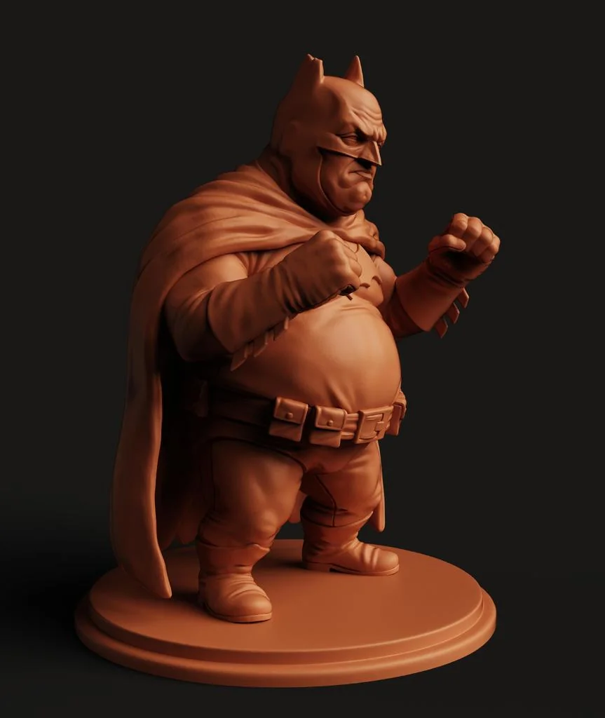 3D модель Chonky Batman STL | Супергеройская 3D модель - фото 5