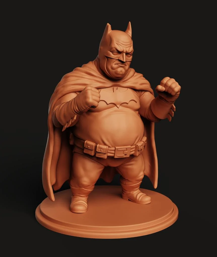 3D модель Chonky Batman STL | Супергеройская 3D модель - фото 7